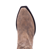 Ladies Short Mocha Lamb Buckstitch Boots