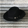 BOSS FULL CURL 3.5" BLACK WITH BLACK BASKET HATBAND