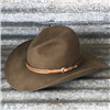 LOW GUS BELLY CURL 3.75" SADDLE WITH  ANTIQUE TOOLED DIAMOND HALF DIAMOND