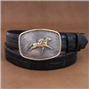 Colt 14K Race Horse Crosshatch Buckle