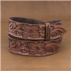 1 1/2" BURNS TOOLED MATTI FLORAL CHOCOLATE BELT
