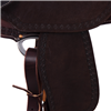 Chocolate 1/2 Breed Wyo Floral Deeter Round Barrel Saddle