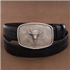 Colt Bison Head Crosshatch Buckle