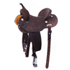Chocolate Roughout Round Barrel Saddle