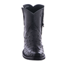 Ladies Short Black Full Quill Ostrich Boot