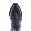 Ladies Short Black Full Quill Ostrich Boot
