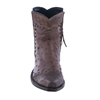 Ladies Antique Kango and Ostrich Hand Tooled Short Boot