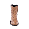 Ladies Brandy Full Quill Ostrich Short Boots