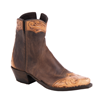 Ladies Short Antique Tooled Canella Goat Boots