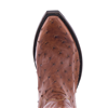 Ladies 16" Cognac Full Quill Ostrich Cowboy Boots