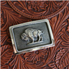 GABE WESTERN BUCKLE WITH BISON FIGURE
