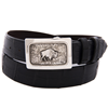 Gabe Bison Western Engraved Buckle with Rope Border