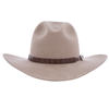 Wide Cigar Caiman Hat Band with Sterling Silver Buckle Set