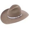 Wide White Python Hatband