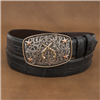 SST KIT BUCKLE W/ 14K PISTOL & RG STARS 14K BORDER