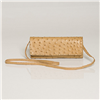 ANGELINA OSTRICH IVORY CLUTCH