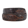 Chocolate Alligator with Tooled Billets 1 1/2" Belt