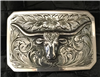 SUNSET TRAILS ENGRAVED MESA BUCKLE W/ HP STEER