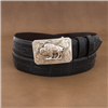Mesa High Polished Bison Western Buckle