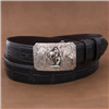 Mesa Bronc Western Buckle with Saw Tooth Border