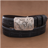 Mesa Pheasant Western Buckle with Saw Tooth Border