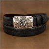 SUNSET TRAILS ENGRAVED MESA BUCKLE W/ ROSE 