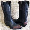 LADIES STALLION BLACK CALF WITH TOOLING