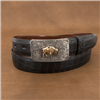 Plain 14K Bison High Polished Western Buckle