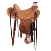 Russet 1/4 Breed 5/8 Wyo Floral Kidney Bean Ranch Saddle 