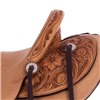 Russet 1/4 Breed 5/8 Wyo Floral Kidney Bean Ranch Saddle 