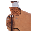 Russet 1/4 Breed 5/8 Wyo Floral Kidney Bean Ranch Saddle 