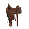 Burns Rope Saddle Chocolate RO - Conventional - No Tooling - Cheyenne - Single Skirt