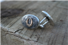 SUNSET TRAILS 14K HORSESHOE CUFFLINKS