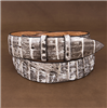 Natural Caiman Tail 1 1/2" Belt