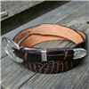 Chocolate Brown Nile Tapered Belt