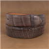 Chocolate Brown Nile Belly 1 1/2" Belt