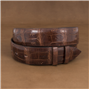 Sunset Trails Cognac Crocodile Tail Belt