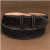 Chocolate Matte Hippo 1 1/2" Billeted Belt