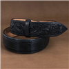 Black Alligator Tooled Billets 1 1/2" Belt