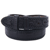 Black Alligator Lacing and Tooled Billets 1 1/2" Belts