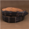Two Tone Nicotine Nile Tapered Belt