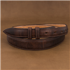 Mocha Brown Bison Tapered Belt