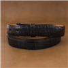 Black Matte Alligator 1 1/4" Belt
