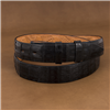 Black Gloss Caiman Tail 1 1/4" Belt