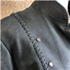 LADIES BURNS 1876 BLACK DISTRESS JACKET
