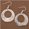 Western Engraved Small Loop Earrings 