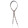 Buck Heavy Matte Black and Brown Bolo Tie