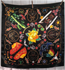 Black Boots Shorty 100% Satin Silk Scarf