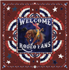 Welcome Rodeo Fans Red Cotton/Silk Bandana 