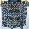 Willow Navy Long Tall 100% 12 MM Satin Silk Scarf